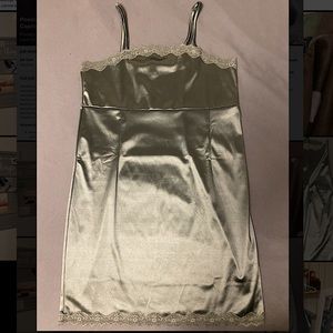 Cotton on silk dress👗